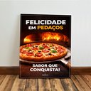 Ver imagem 4 de Kit 3 Quadro Decorativo Pizzaria Pizza Restaurante Moderno Qualidade Premium Luxo 40x28