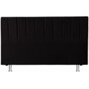 Ver imagem 1 de Cabeceira Cama de King 193x110 Suede Preto Keiko Colchões