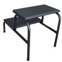 Ver imagem 3 de Escada Clínica de 2 Degraus Preta Medcombo Escada Clínica de 2 Degraus Piso em Mdf com Antiderrapant