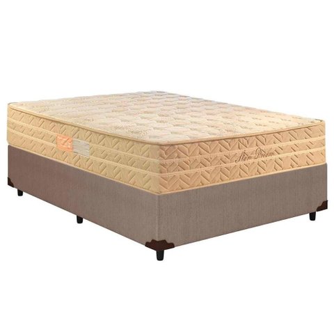 Conjunto Box Casal: Colchão Molas Paropas Masterpocket Ensacadas Star Dream + Base Crc Courano