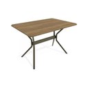 Ver imagem 1 de Mesa P/ Cozinha Loire C/ Tampo 1.60cm Bronze/nogueira - Kappesberg