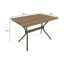 Ver imagem 2 de Mesa P/ Cozinha Loire C/ Tampo 1.60cm Bronze/nogueira - Kappesberg