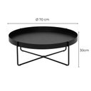 Ver imagem 3 de Mesa de Centro North Design Clean em Aço Preto Premium