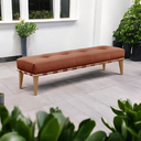 Ver imagem 4 de Recamier Luxo Madeira Maciça Valentin Laranja Terracota