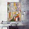Quadro Pablo Picasso Pintura De Retrato Deformada 3:60x40 cm/BRANCA - 4