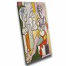 Quadro Pablo Picasso Pintura De Retrato Deformada 3:60x40 cm/BRANCA - 2