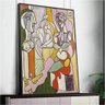 Quadro Pablo Picasso Pintura De Retrato Deformada 3:60x40 cm/BRANCA - 1