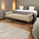 Ver imagem 5 de Recamier Puff Luxo Madeira Maciça Berlim