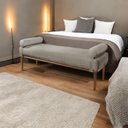 Ver imagem 5 de Recamier Puff Luxo Madeira Maciça Berlim