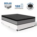 Ver imagem 3 de Cama Box com Colchão de Molas Ensacadas Pillow Top Umaflex Vitta Casal 138cm