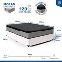 Ver imagem 4 de Cama Box com Colchão de Molas Ensacadas Pillow Top Umaflex Vitta Casal 138cm
