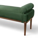 Ver imagem 4 de Recamier Puff Luxo Madeira Maciça Berlim Verde