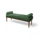 Ver imagem 3 de Recamier Puff Luxo Madeira Maciça Berlim Verde