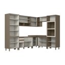 Ver imagem 5 de Cozinha Modulada Completa 08 Peças 100% MDF com Torre Quente e Cristaleira Connect