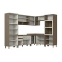 Ver imagem 5 de Cozinha Modulada Completa 08 Peças 100% MDF com Torre Quente e Cristaleira Connect
