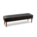 Ver imagem 2 de Recamier Puff Luxo Madeira Maciça Maya Preto