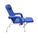 Ver imagem 2 de Poltrona Descanso Reclinável com Perneira Independente Azul Royal