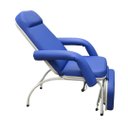 Ver imagem 4 de Poltrona Descanso Reclinável com Perneira Independente Azul Royal