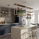 Ver imagem 6 de Prateleira Tripla Estilo Industrial Teto Parede 60cm Bm Fs