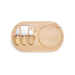 Conjunto de Utensílios P/ Queijo 4pçs Madeira - Quanhe - 1