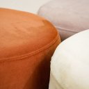 Ver imagem 3 de Puff Redondo Estofado Decorativo Bili Hope Veludo Terracota