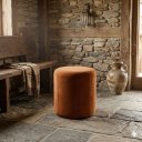 Ver imagem 1 de Puff Redondo Estofado Decorativo Bili Hope Veludo Terracota