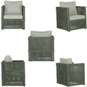 Ver imagem 5 de 2 Poltronas Madri Alumínio Corda Náutica Estofado 3 Trama Original