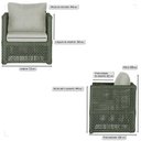 Ver imagem 2 de 2 Poltronas Madri Alumínio Corda Náutica Estofado 3 Trama Original