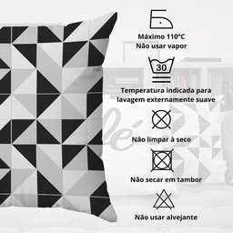 Kit Capas Almofadas Decorativas Love Paris 45x45 - ID Decor Branco - 8