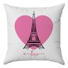 Kit Capas Almofadas Decorativas Love Paris 45x45 - ID Decor Branco - 5