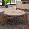 Conjunto Mesa de Centro e Cristaleira Kast Off White Cedro - 2