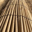 Ver imagem 4 de Forro de Teto em Esteira de Bambu Natural 5m x 1m Rolo Rústico Marrom para Sala e Varanda