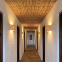 Ver imagem 6 de Forro de Teto em Esteira de Bambu Natural 5m x 1m Rolo Rústico Marrom para Sala e Varanda