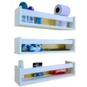 Ver imagem 1 de Prateleira Banheiro Lavabo 3un 40cm Branca