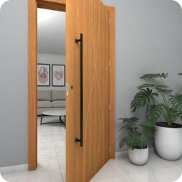 Puxador De Porta Preto Inox Vidro Pivotante 80cm M.S - 5