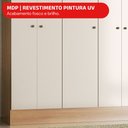 Ver mais imagens de Guarda-Roupa Solteiro Ártico 5 Portas 3 Prateleiras Amêndola/Off White - Demóbile