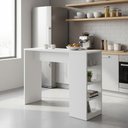 Ver imagem 2 de Bancada Balcao Cozinha Americana Gourmet Mesa 120cm Branco - BRV Móveis