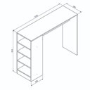 Ver imagem 6 de Bancada para Cozinha Gourmet 120cm 3 Prateleiras 4 Nichos BMU158 Branco - BRV Móveis