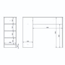Ver mais imagens de Bancada Balcao Cozinha Americana Gourmet Mesa 120cm Branco - BRV Móveis