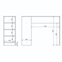Ver imagem 7 de Bancada para Cozinha Gourmet 120cm 3 Prateleiras 4 Nichos BMU158 Branco - BRV Móveis