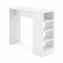 Ver imagem 1 de Bancada para Cozinha Gourmet 120cm 3 Prateleiras 4 Nichos BMU158 Branco - BRV Móveis