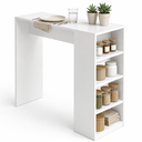 Ver imagem 5 de Bancada para Cozinha Gourmet 120cm 3 Prateleiras 4 Nichos BMU158 Branco - BRV Móveis
