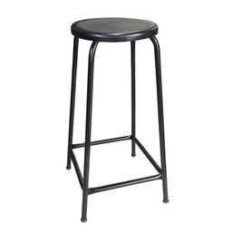 Banqueta Banco Alta 65cm Empilhavel Para Cozinha Balcão Bar Preta - 1
