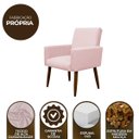 Ver imagem 7 de Poltrona Decorativa para Sala de Estar e Quarto Nina Suede Herrero:rosa Bebê