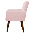 Ver imagem 4 de Poltrona Decorativa para Sala de Estar e Quarto Nina Suede Herrero:rosa Bebê