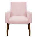 Ver imagem 2 de Poltrona Decorativa para Sala de Estar e Quarto Nina Suede Herrero:rosa Bebê