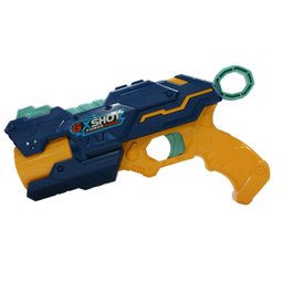 Lançador Gx Shot Power Gun com 10 Dardos Azul - Quanhe - 2