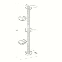 Árvore de Parede para Gatos Haru 5 Andares C 74cm x P 30cm x A 167cm - 4