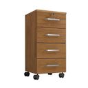 Ver imagem 7 de Escrivaninha Mesa Escritório com Gaveteiro com Chave Gávea 4 Gavetas 127cm Freijó