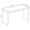 Ver mais imagens de Escrivaninha Mesa Escritório 127cm com Gaveteiro com Chave Gávea